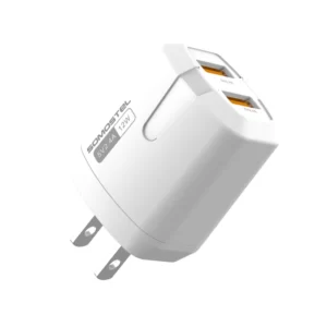 SOMOSTEL SMS-A139 Dual-USB 5V 2.4A Wall Charger Adapter With Cable - 1