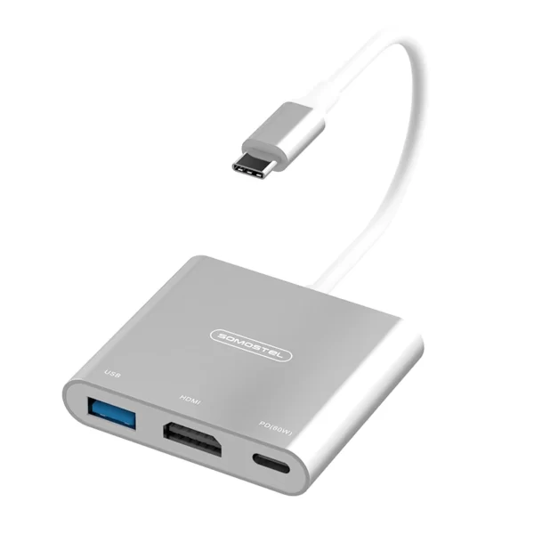 SOMOSTEL SMS-BZ07 3 In 1 USB-C Hub - 1