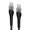 SOMOSTEL SMS-BW10 PVC Transparent Crystal Fast Charging Cable - 1
