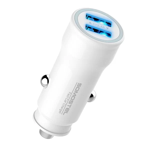 SOMOSTEL SMS-A91 12W Dual-USB Car Charger -1