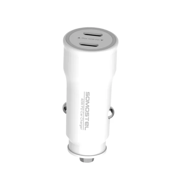 SOMOSTEL SMS-A88 40W Dual Port PD Fast Charging Car Charger -1