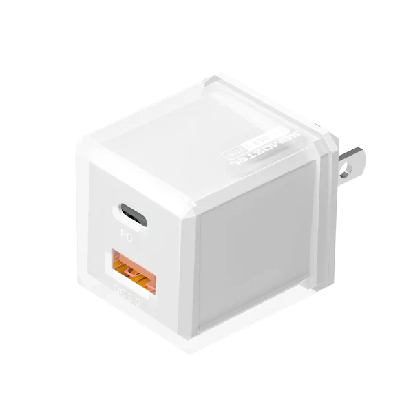 SOMOSTEL SMS-Q36 20W PD + QC3.0 Mini Fast Travel Charger -1