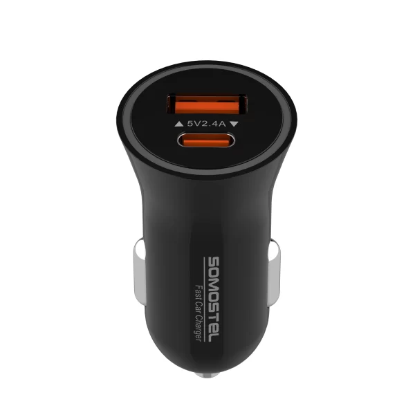 SOMOSTEL SMS-A107 12W Small And Compact Car Charger -3