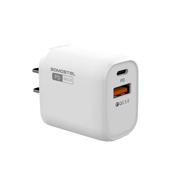 SOMOSTEL SMS-Q01 PD+QC3.0 18W Dual Protocol Fast Charger -1