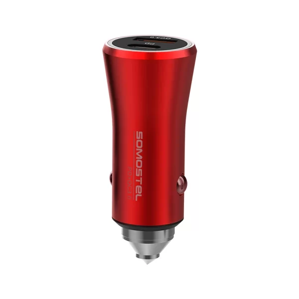 SOMOSTEL SMS-A108 38W PD + QC3.0 Dual-Port High Power Fast Car Charger -6