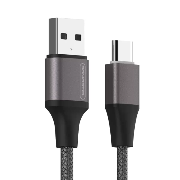 SOMOSTEL SMS-BW25 3.1A Fast Charging Braided USB Data Cable -2