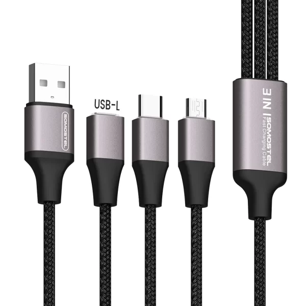 SMS-BW23 3.1A 3-in-1 Fast Charging Cable With RGB Light -2