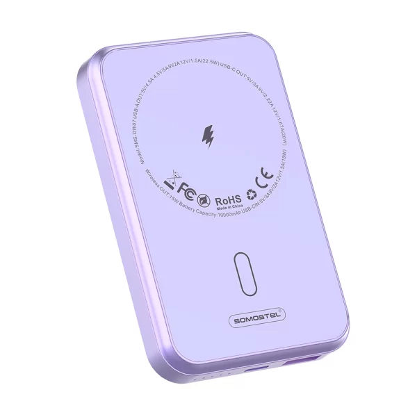SOMOSTEL SMS-DW07 10000mAh 22.5W Fast Charging Power Bank Support 18W Wireless Charging -4