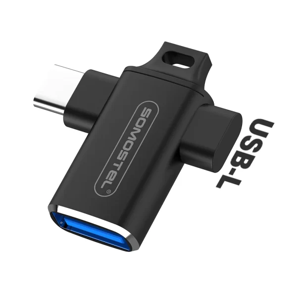 SOMOSTEL SMS-BZ30 3 in 1 USB OTG Cable Adapter