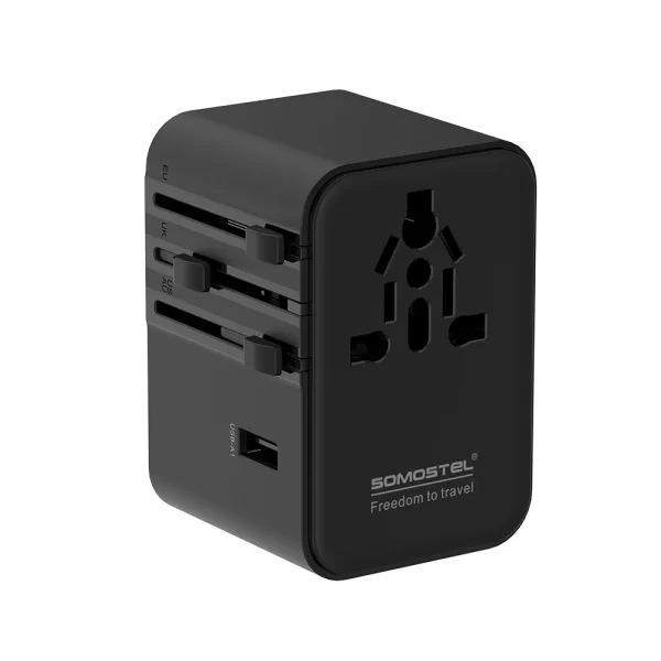 SOMOSTEL SMS-Q62 45W Fast Charging Global Gan Universal Travel Adapter -3