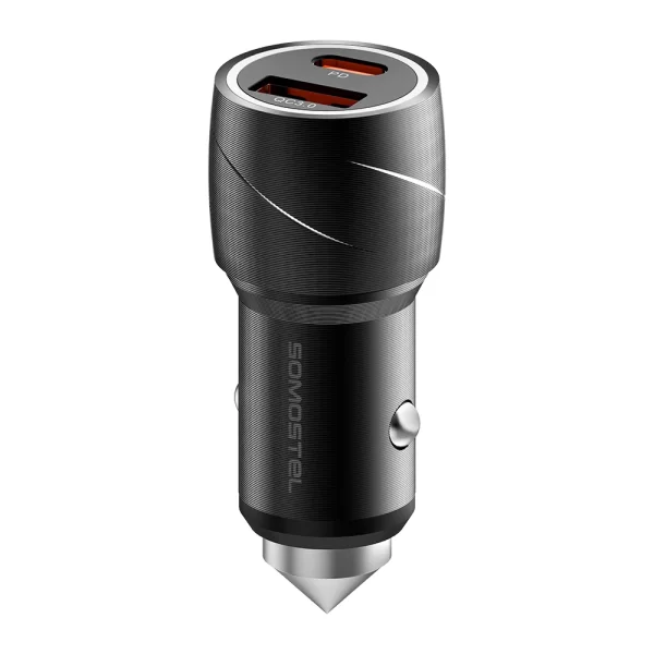SOMOSTEL SMS-A111 38W High Power PD + QC3.0 Car Charger -1