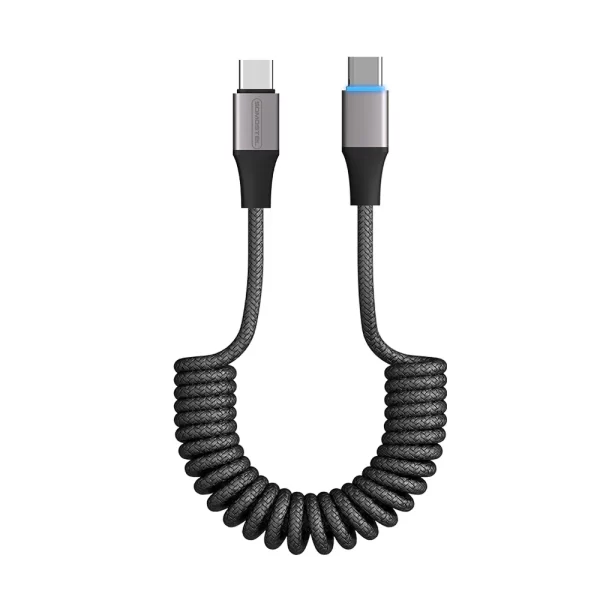 SOMOSTEL SMS-BW39 Elastic Design PD60W 27W Super Fast Charging Data USB Cable With LED Light -1